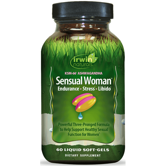 Irwin Naturals Sensual Woman Endurance – Stress & Libido Support – 60 Liquid Soft-Gels