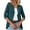 Dark Green, variant on Women’s Cardigan for Women Casual Solid Color Three Quarter Sleeve Lightweight Short Coat Category Cardigan Title