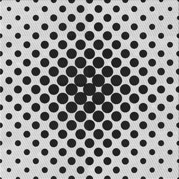 Ahgly Company Indoor Square Patterned Light Black Novelty Area Rugs, 6' Square