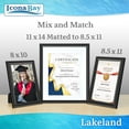 thumbnail image 3 of Icona Bay 8.5x11 Black Certificate Frames, Classic Style, 12 Pack, Lakeland Collection (US Company), 3 of 6