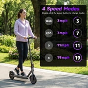 VOLTVOGUE VV-5 Adult Folding Electric Scooter, 350W Motor 19MPH, 15 Miles Range, 8.5 Solid Tire Commuter E Scooter with APP