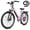 Pink, variant on Electric Bike for Adults,over 1200W Peak Motor Ebike,Up to 55Miles,over 20MPH E Bicycle,7-Speed with Free Lock,(Gray)