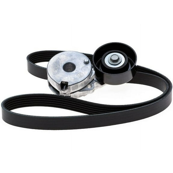 Serpentine Belt Drive Component Kit - Compatible with 2007 - 2012 Nissan Versa 1.8L 4-Cylinder GAS 2008 2009 2010 2011