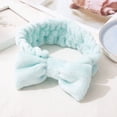 thumbnail image 4 of Diadema de maquillaje con banda para el cabello con lavado de cara de vellón de coral europeo y americano, linda diadema de peluche para niña, regalo, lazo para el cabello, 4 of 6
