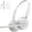 White, variant on Wireless Headset with AI Noise-Canceling Mic, Bluetooth 5.4 Headphones for Home Office Remote Work, Phone, Computer, White