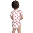 thumbnail image 3 of Yiaed Watermelon Print Infant Climbing Short Sleeve Onesie One-Piece Baby Bodysuit Clothes 0-12 Months -9M, 3 of 6