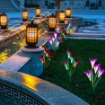 thumbnail image 2 of Solar Light Garden, 3 Pieces Lily Solar Lights for Outside Garden Lamps Solar Lights with Flower and Solar Panel Ip65 Waterproof Rgb 7 Colors Led Solar Path Lights for Garden Patio Backyard, 2 of 7