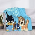 thumbnail image 3 of Rozeui Bluey for Flannel Blanket, Soft Fuzzy Plush King Blanket for Winter, Thick and Warm All-Season Bed Throw-40"x30", 3 of 6