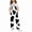 Black, variant on Generic Teen Girl Cow Overalls Adjustable Straps Wide Leg Casual Jumpsuit Onesie