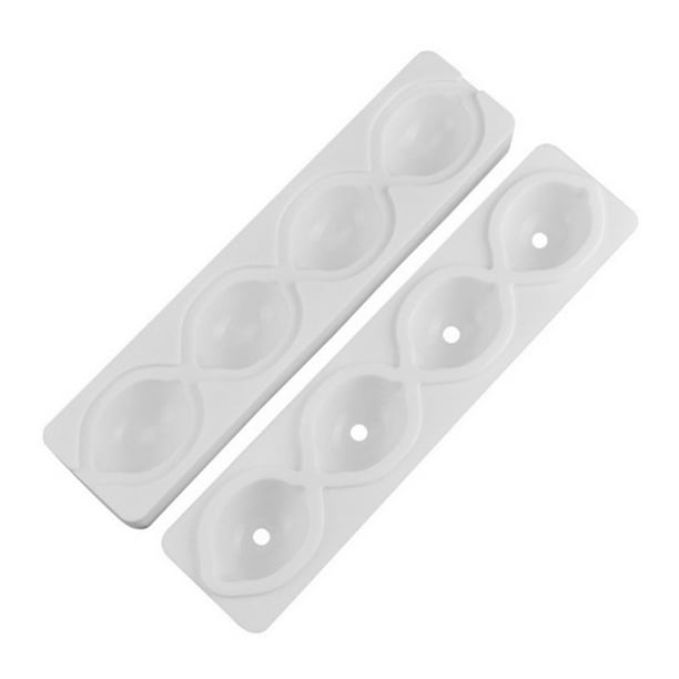 Inteprter 1 par de moldes para pan, Mousse, pasteles, magdalenas, dulces, moldes para manualidades con azúcar, utensilios para hornear, hogar, cocina, Herramientas y accesorios para hornear 4 ranuras Inteprter HA075139-01