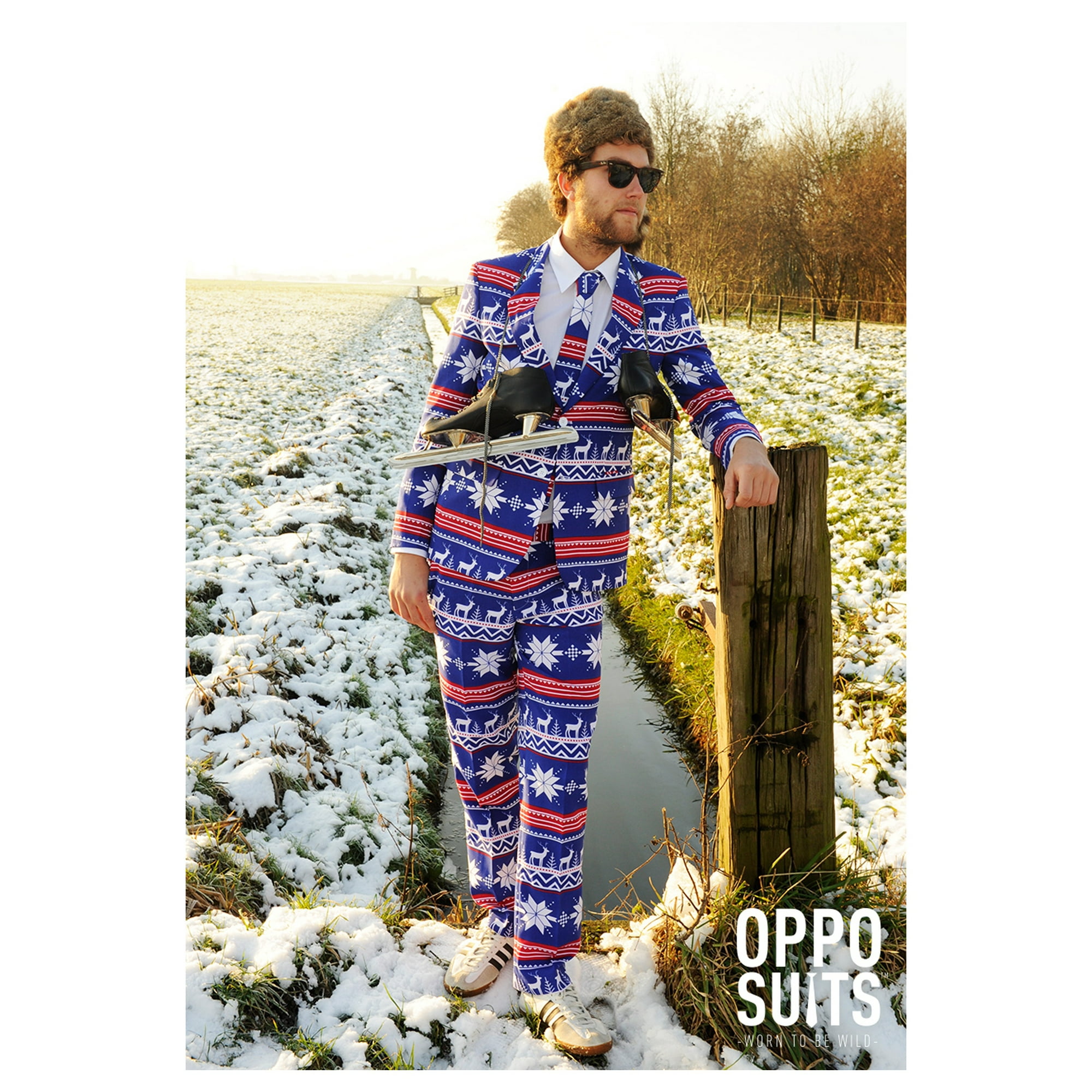 Men's OppoSuits Ugly Christmas Sweater Costume Suit