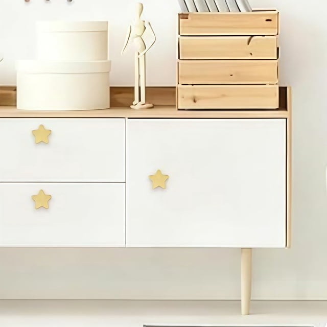 weibbin Alloy Cabinet Pulls Modern Drawer Handles 3 Inch Brushed Gold for Kitchen Hardware 10Pcs
