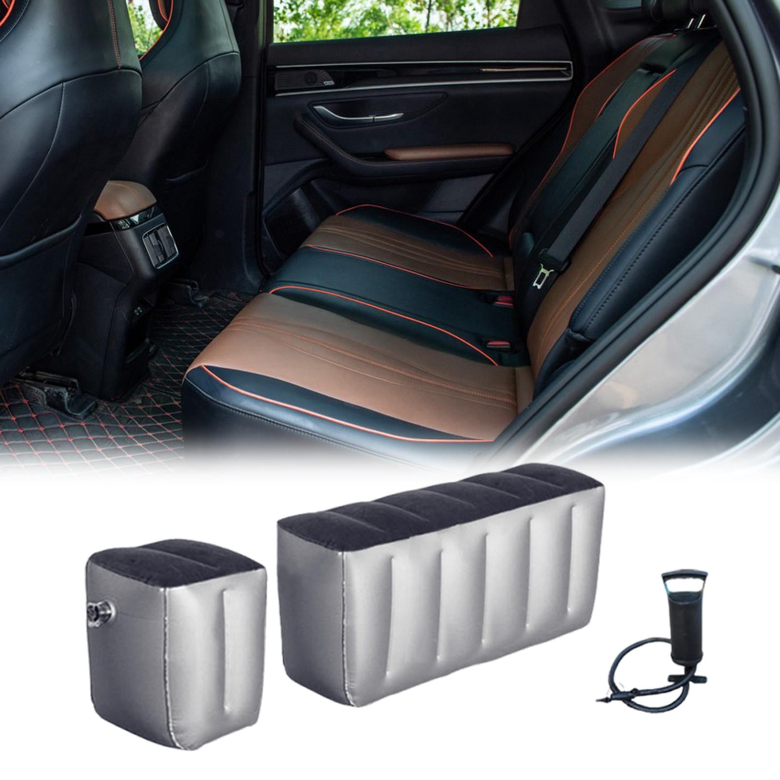 QSTDGVPW 2 Pieces Car Travel Inflatable Mattress Back Seat Gap Pads Air Bed Cushions Straight