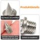 thumbnail image 3 of Juego de 40 clavos y llaves de 6 mm para zapatillas de atletismo, ideales para salto de longitud, carreras y senderismo (plateados), 3 of 7