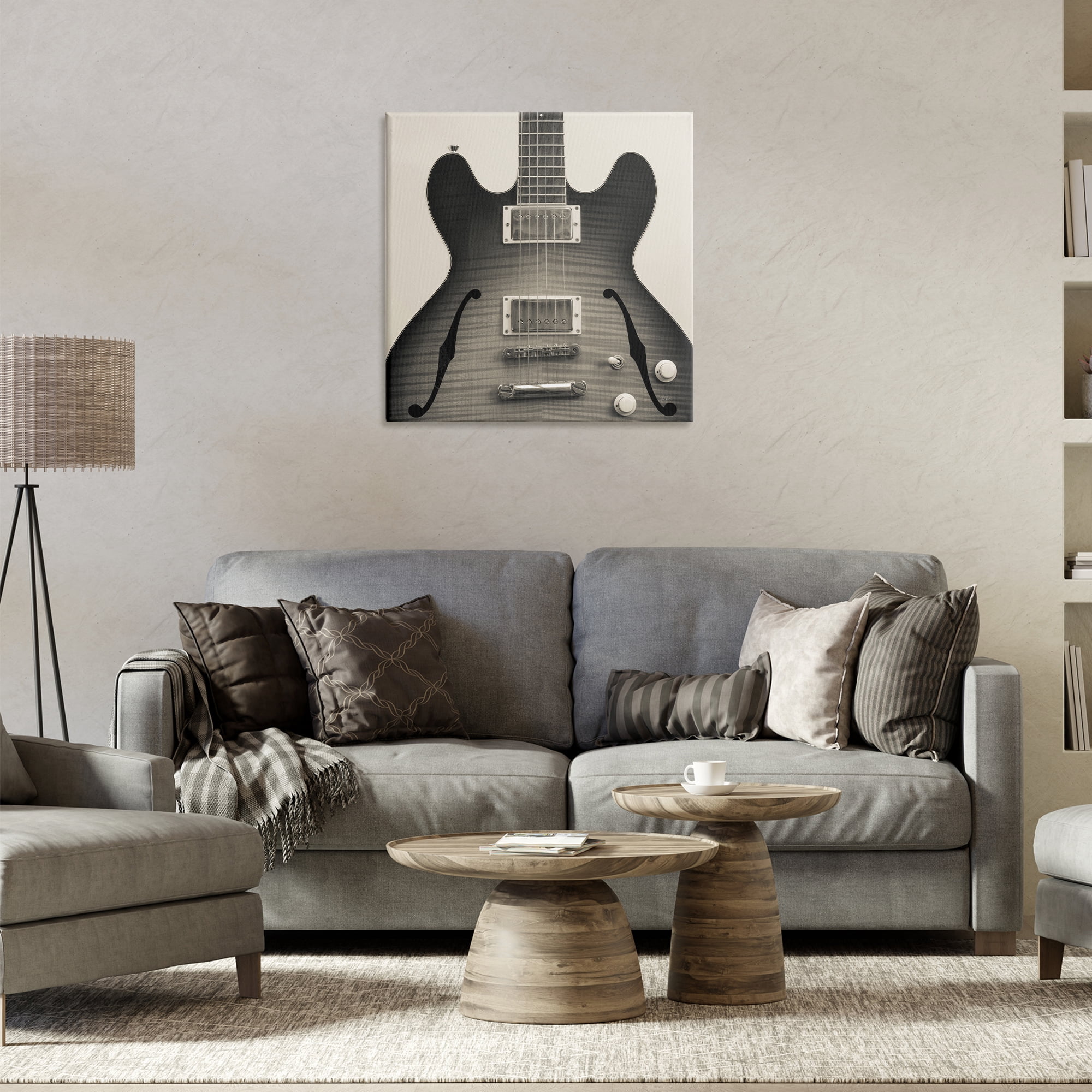 Stupell Industries Classy Electric Guitar Entertainment Photography Wrapped Canvas Art Print Wall Art, 24 x 24