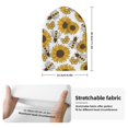 thumbnail image 2 of Pofeuu Sunflowers and Bees Print Beanie Hat for Men Women Knit Winter Hat Warm Cuffed Skull Beanie Slouchy Soft Unisex, 2 of 6