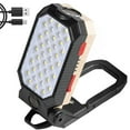 thumbnail image 1 of LED Work Light Job Site Flashlight 2200mAh Magnetic COB Flood Light USB Rechargeable Outdoor Camping Lamp Portable Emergency Warning Light Security Light with Power Display W598B, 1 of 3