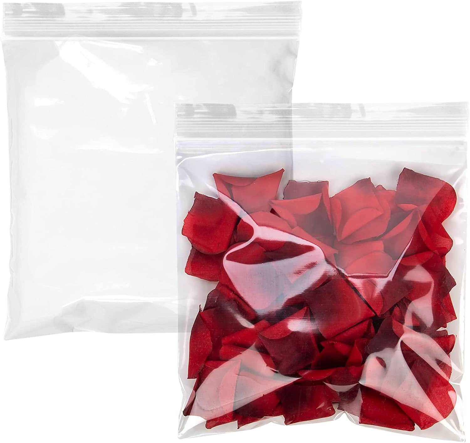 30 x 30 Top Pack Supply Reclosable 6 Mil Poly Bags Clear, Pack of 100 