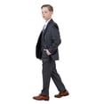 thumbnail image 2 of Boys Suit Set Solid Textured Notch Lapel With Matching Vest & Pants With Free Shirt & Tie, 2 of 6
