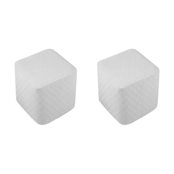 Injueey Reposapiés Taburete Cubre Taburete Protector con Fondo Elástico para Salón Gris Oscuro Type2