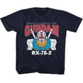 thumbnail image 1 of Gundam Rx 78 2 Model Navy Toddler T-Shirt, 1 of 2