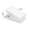 thumbnail image 3 of 50pcs Self-adhesive Wall Clips Transparent Not Easily Deformed Compact Size Widely Used Mini Document Paper Clips, 3 of 5