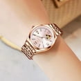 thumbnail image 2 of Women Watch Waterproof Luminous Stainless Strap,Round Calendar Display Fashion Wristwatch, 2 of 5