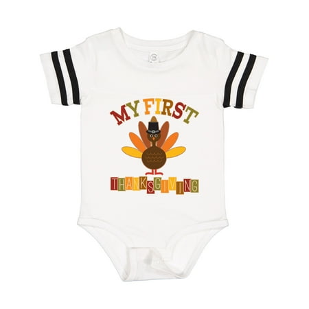 

Inktastic My First Thanksgiving Day Turkey Gift Baby Boy or Baby Girl Bodysuit