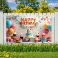 thumbnail image 6 of Colorful Balloons Banner Cake Decoration Party Props Decorative Design for Birthday Party Kids Celebration Indoor Event, 6 of 9