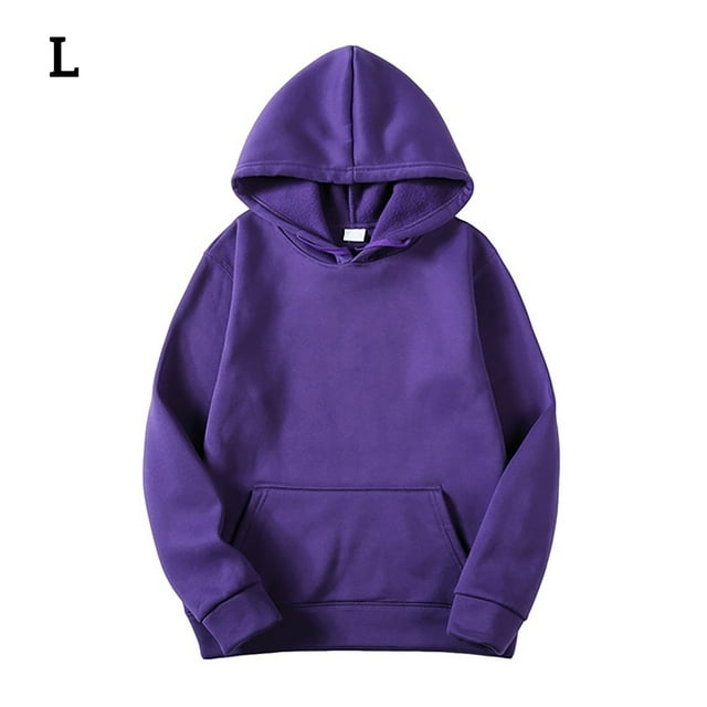 freestylehome Chandail à Capuchon Coton Unisexe Chandail à Capuche Absorbant la Transpiration Chandail Chauffant Chandail à Capuchon, Violet, G