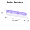 thumbnail image 2 of ABPETE Silicone Makeup Brush Holder, 21 cm Flexible Slot Desktop Organizer with Stable Base for Cosmetic Brushes, Pens, Paintbrushes, Sewing and Craft Tools, Purple, 2 of 7