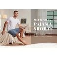 thumbnail image 4 of MoFiz Men's 3-Pack Woven Pajama Shorts 100% Cotton Plaid Sleep Lounge, 4 of 8