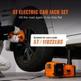 thumbnail image 2 of KFFKFF Electric Auto Jack, 5 Ton Capacity Hydraulic Lift with Electric Wrench, Compact Vehicle Elevator with Integrated Air Pump and LED for SUVs, MPVs, Sedans, and Trucks, Tire Change and Repair, 2 of 9