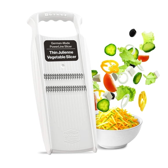 Swissmar Börner Ligne Électrique Mince Julienne Trancheuse de Légumes â?? Mandoline de Précision