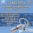 thumbnail image 3 of Supplying Demand WB2X9154 WB13K10027 Horno de gas Grill XL44 Reemplazo de encendedor de estilo redondo 120 V Modelo específico no universal, 3 of 5