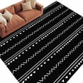 thumbnail image 2 of 5x7 Washable Area Rug, Black Boho Non-Slip Large Rectangle Rug for Living Room Bedroom, Geometric Indoor Floor Mat for Home Decor, 2 of 9