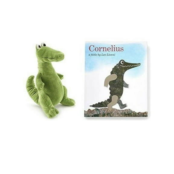 Cornelius Crocodile & Book Set Plush Kohl's 12" Soft Stuffed Animal Alligator