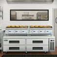 thumbnail image 4 of 36" Commercial 3-Burner Natural Gas Charbroiler w/ 90000 BTU in Stainless-Steel, 4 of 12