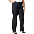 thumbnail image 1 of Lee Platinum Label Womens Plus Denim Eased Fit Dress Pants, 1 of 2
