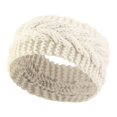 thumbnail image 4 of Diadema de punto elástico, diadema, herramienta de maquillaje, turbante para niñas y adultos Beige Salvador Envolturas de cabeza de punto, 4 of 10