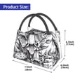 thumbnail image 2 of Disketp Monochrome Botanical Illustration Insulated Bags, Insulated Cooler Bag Totes for Lunch Beach Camping, 2 of 6