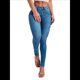 thumbnail image 1 of Vaqueros de Cintura Alta para Mujer, Elásticos, Ajustados, con Bolsillos, Mezcla de Algodón Suave y Transpirable Azul Vaquero XXL, 1 of 7