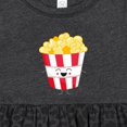 thumbnail image 4 of Inktastic Cute Kawaii Popcorn Girls Baby Dress, 4 of 5