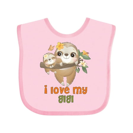 

Inktastic Sloth I Love My Gigi Boys or Girls Baby Bib