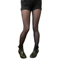 thumbnail image 2 of Black Silver Glitter Dotted tights Plus Size | Women's Plus Size Fashion Tights, 2 of 4