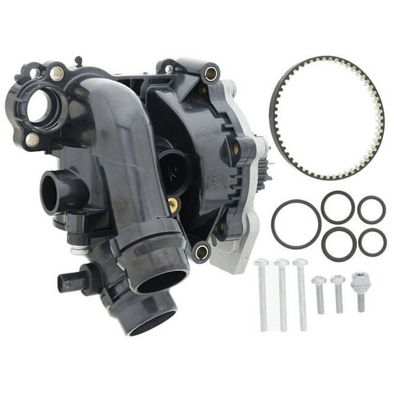 Engine Water Pump and Thermostat Assembly - Compatible with 2010 - 2013 Audi A3 Base CBFA 2011 2012
