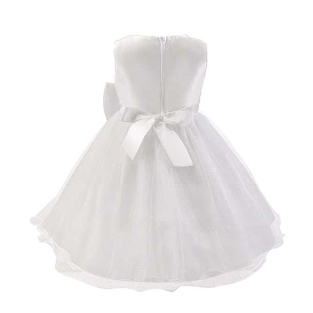 Elainilye Fashion Dresses for Girls Sleeveless Princess Dress Bow Tie Lace  Flowers Dress Mesh Peplum Dress Party Dress, Sizes 1-10Y - Walmart Business  Supplies
