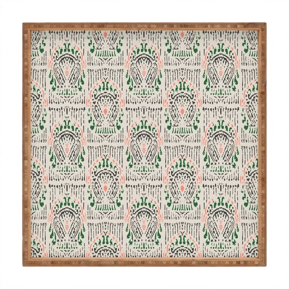 Society6 Holli Zollinger INARI IKAT LIGHT Medium Square Bamboo Tray