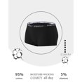 thumbnail image 3 of FINETOO Women's Cotton Boxer Briefs Full Coverage Ladies BoyShort Underwear 6 Pack, 3 of 5
