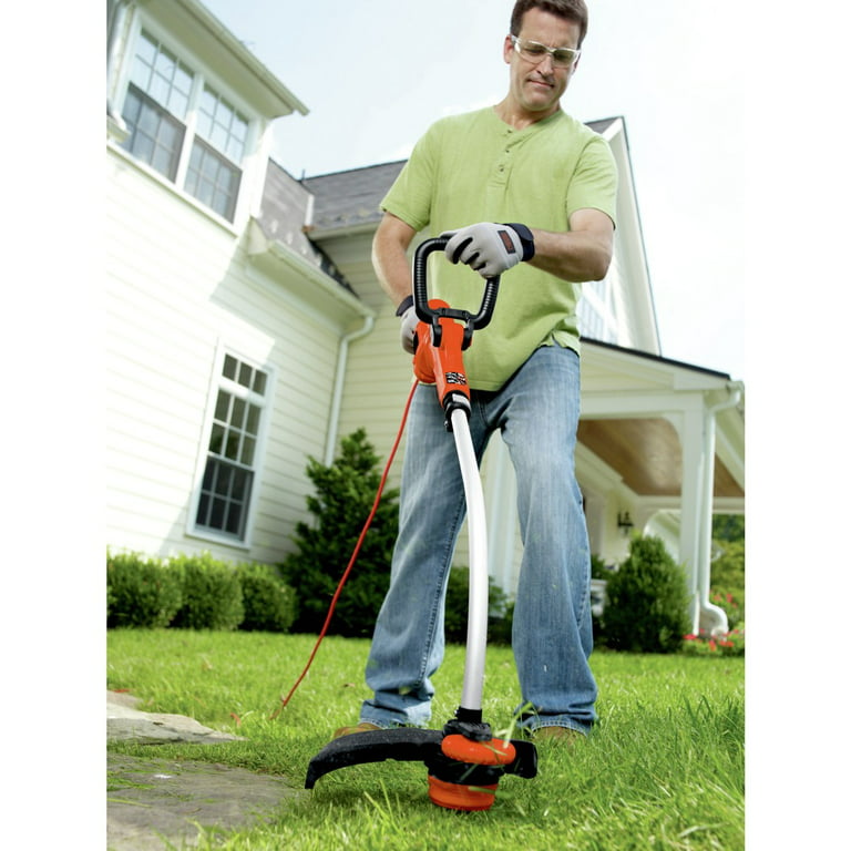 14 in. 6.5 Amp Corded Electric Single Line 2-In-1 String Trimmer & Lawn  Edger with Automatic Feed